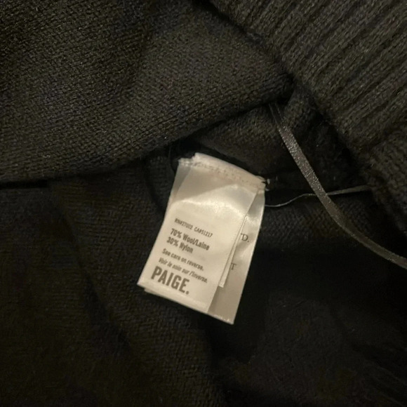 NWT!! Paige - SKYE WOOL BLEND SWEATER IN BLACK - Size Large - Picture 9 of 9
